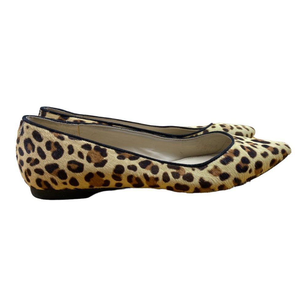 Marc Fisher Alany Calf Hair Leopard Print Pointed Toe Flats size 8M - Picture 6 of 11